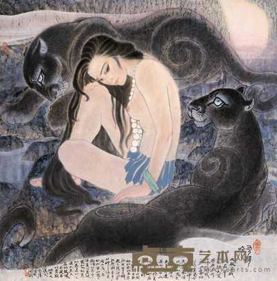 冯一鸣 九歌吟 镜心 98×97cm
